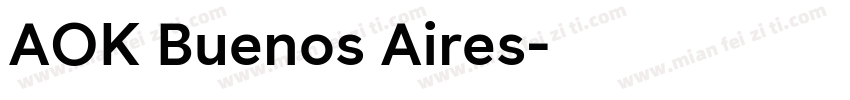 AOK Buenos Aires字体转换